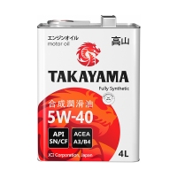 TAKAYAMA 5W40 SN/CF A3/B4, 4л 605045